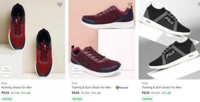 UP TO 79% OFF Fila Men’s Sports Shoes | Starts at ₹589