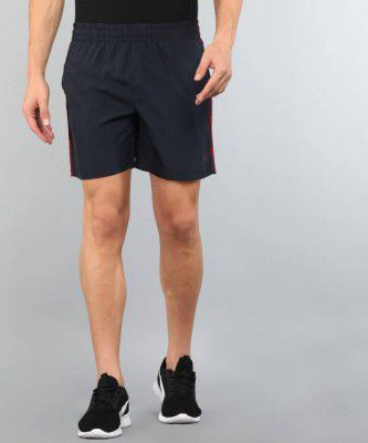 FILA Solid Men Blue Regular Shorts