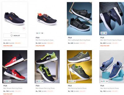 FILA Sports Shoes Starts @609