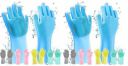 FILOPPS Silicone Hand Gloves For Dish Washing Pet Grooming, And Kitchen Pack of 2 (Multicolour)...