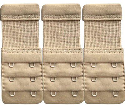 FIMS - Fashion is my style Bra Hook Extender-2 Hook - 3 Eye (with Extra Elastic) –Save Your Bra Increase Band Length-Bra Extender Combo-Pack of 3-Skin