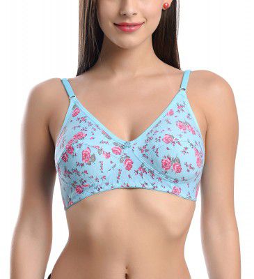 FIMS - Fashion is my style Cotton Bra Non-Padded Non-Wired Bra Floral Print Bra