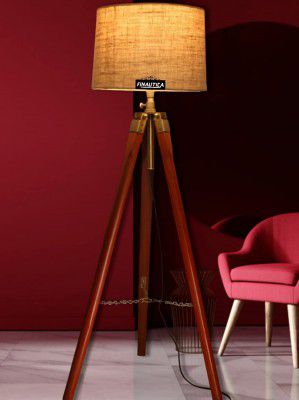 Finautica Italian Lamp Home Decor With Jute Drum Shade, Bulb, Wiring, E27 Holder Included