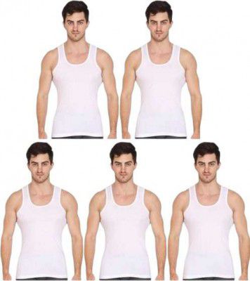 fine care Cotton Fabric Undershirt (Pack of 5)
