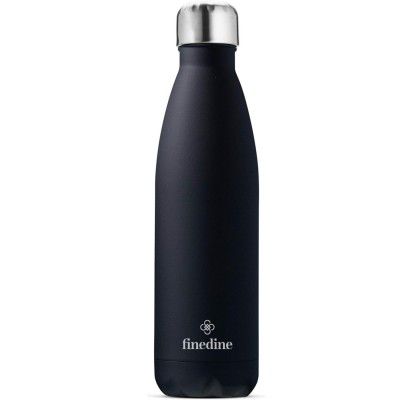 FineDine 500ml Triple Insulated Stainless Steel Water Bottle 24Hours Hot or 24 Hours Cold Drinks (Black)