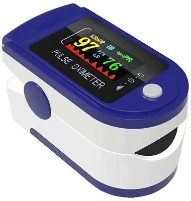 Finger Tip Oximeter(CE Certified),O2 Saturation, Pulse Rate (PR) with Digital Display,Oxymeter with TFT Display (Blue) LK-88