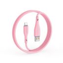 FINGERS COL-TypeC-02 Mobile Cable – USB to Type-C suitable for smartphones (Pastel Pink)...