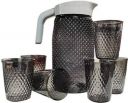 Finner Water Jug 2 Liter with 6 Pcs Glass for Drinking Juice, Milk & Cold Drinks Jug Glass Set  (Plastic)...