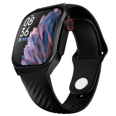 Fire-Boltt ARC 49.8mm (1.96 inch) AMOLED Always On Curved Display Smart Watch (Black)