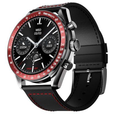 Fire-Boltt Moonwatch 36.3mm (1.43 inch) AMOLED Display, Wireless Charging (Black L)
