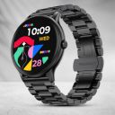 Fire-Boltt Ninja Talk 35.3mm (1.39) Round Bluetooth Calling Metal Body,120 Sports Modes Smartwatch (Black Steel Strap, 1.39)...