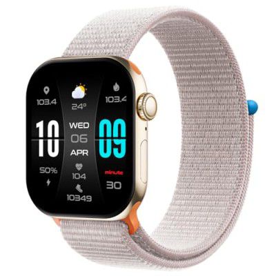 Fire-Boltt Ring X Smartwatch 2.01” Display with Always On Display (Starlight N)