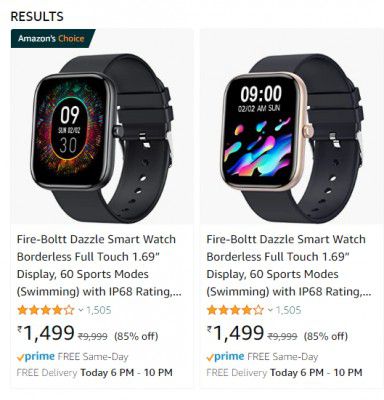Fire-Boltt Smart Watch upto 85% off