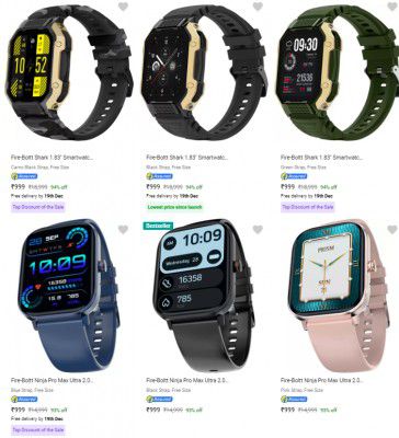 Fire Boltt Smart Watches Starting @ ₹999/-
