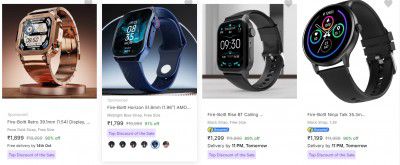 Flipkart : Upto 91% Off On Fire Boltt Smart Watches | Starts At ₹699
