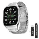 Fire-Boltt Solaris Stainless Steel Smartwatch with Free Silicone Strap, 1.78” AMOLED Always-on Display with 368 * 448 px Resolution, IP68 Water-Resistant, 2 Watches in 1 Smartwatch (Silver)...