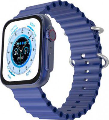 Fire-Boltt Suprnova 45.2mm (1.78) AMOLED 368*448px Res,BT Calling and 123 Sports Modes Smartwatch  (Blue Strap, Free Size)