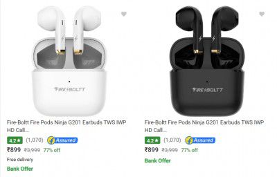 Fire Boltt True Wireless Earbuds upto 77% off