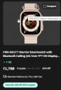 FIRE-BOLTT Warrior Smartwatch with Bluetooth Calling (49.7mm TFT HD Display, IP67 Water Resistant, Rose Gold Strap)...
