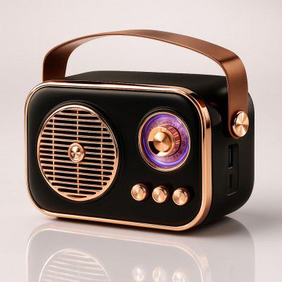 Fire turtle Vintage Bluetooth Wireless Speaker | 10W RMS Loud Sound