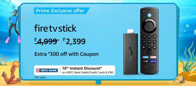 Extra ₹300 Off Coupon on Fire TV Stick