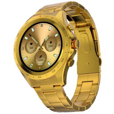 Fire-Boltt Solace Luxury Stainless Steel Smart Watch (Gold)
