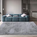 Firoz and Brothers Shaggy Rug Microfibre 2x4 feet Dark Grey Colour...