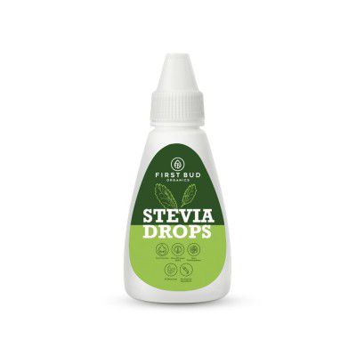 First Bud Organics Pure Stevia Drops - 20ml | Zero Calorie
