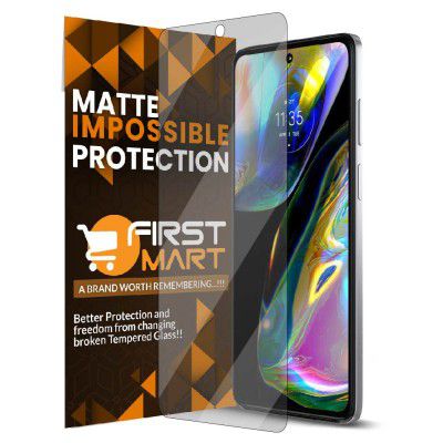 FIRST MART - A BRAND WORTH REMEMBERING Tempered Glass For Moto G82 5G (6.5 Inch) 
