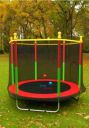 First Play 55 inch Trampoline with Safety Net & U-Shape Legs for Kids & Adults | Indoor & Outdoor Trampoline | Powerful Loading Capacity 120KG | Stainless Steel Frame & Legs (Red)...