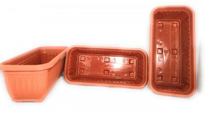 First Smart Deal Royal Rectangular Plastic Planter - Pack of 3
