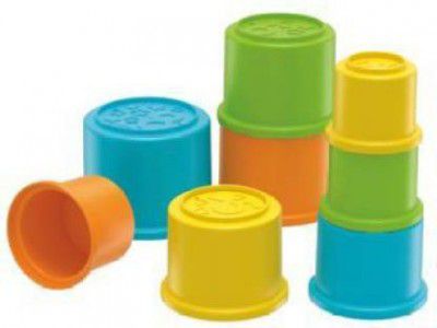 FISHER-PRICE Original Stacking Cups, Colourful Stacking Toys, Develops Hand-Eye Coordination  (Multicolor)