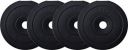 FitBox Sports Intruder 10 Kg Blend Weight Plates - 2.5 Kg X 4 (Black)...