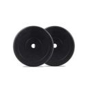 FitBox Sports Rubber Black Weight Plates (6 Kg - 3kg x 2)...