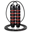 FitBox Sports Skipping Rope Foam Padded With Coated Steel Rope, Jump Rope For Exercise & Workout (Black/Red)...
