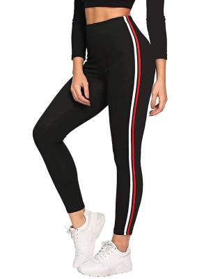 FITG18® Gym wear Leggings Ankle Length Free Size Workout Trousers