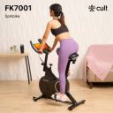FITKIT by Cult FK7001 Spin Bike | 6Kg Flywheel | LED Screen | Max Weight: 110kg | Spinner Exercise Bike  (Black)...