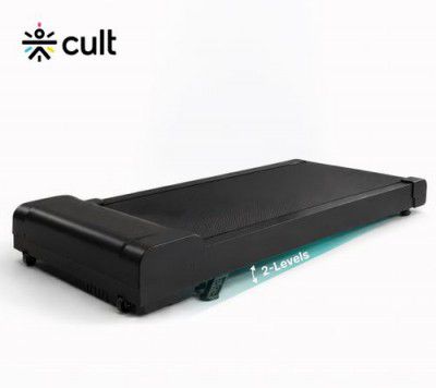 FITKIT by Cult Neo Walking Pad 3.5HP BLDC Motor 2 Level Incline 120kg Weight (Black) Treadmill