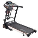 Fitkit FT150M (4.5HP Peak) DC-Motorised Treadmill (Max Speed: 14.8km/hr, Max Weight: 110 Kg) with Free Home Installation and Connected Live Interactive Sessions by Onefitplus, Black...