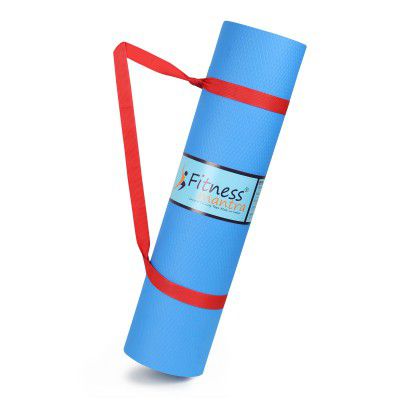 Fitness Mantra 4mm Yoga Mat | Qnty.-1 Pcs.|4mm, Blue|