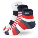 Fitness Mantra® Athletic Special Design Sneaker Length Socks |Free Size |Pack of 3 Pairs |Strip Sports Socks|...