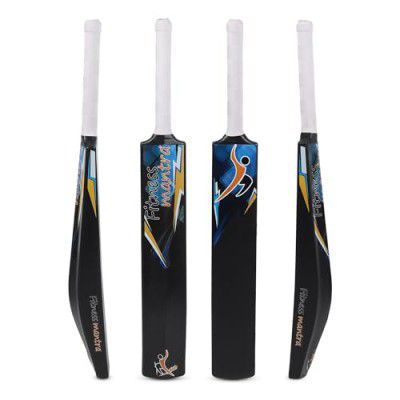 Fitness Mantra Heavy Plastic Tennis Cricket Bat | Lightweight | 34" X 4.5"| Hard Plastic Bat