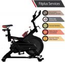 FITPLUS FP1 (30lbs Flywheel) with Diet Plan, Trainer & Installation Services Spinner Exercise Bike (Black)...