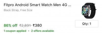 Fitpro Android Smart Watch Men 4G Network BT Call T800 Smartwatch