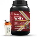 Fitspire Fit Super Pro Whey Protein with Shaker | 36g Protein per 100g Serving Whey Protein (907 g, Double Chocolate)...