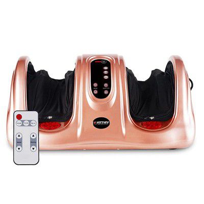 FITTYFY Foot Massager FFFM-40H with 4 Auto Programs & 3 Custom Massage Modes | Heating & Kneading Function| Auto Shut Off