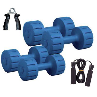 FITZON DM PVC 2KG - 4KG Combo 168 PVC Fixed Weight Dumbbell (12kg)