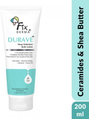 Fixderma Dewrav Deep Hydrating Body Lotion With Ceramide & Shea Butter For Women & Men (200 ml)