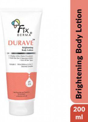 Fixderma Durave Brightening Body Lotion With Ceramide, Fades Dark Spots & Pigmentation (200 ml)