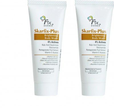 Fixderma Skarfix Plus Brightening Body Wash with 4% Actives Body Wash Shower Gel Women & Men | For Hyperpigmentation - 15ml (Pack of 2)